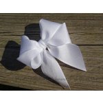 Mašlička textilní taftová - bílá 100 – Hledejceny.cz