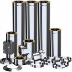 Kratki Systémový komín dvoustěnný 200 mm x 4,5 m – Zboží Dáma