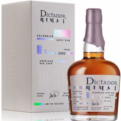 Dictador Rima American Oak Cask 20y 2002 42% 0,7 l (karton) – Zbozi.Blesk.cz