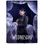 CurePink s klopami Netflix Wednesday Umbrella 26 x 34 x 2 cm CSG0133