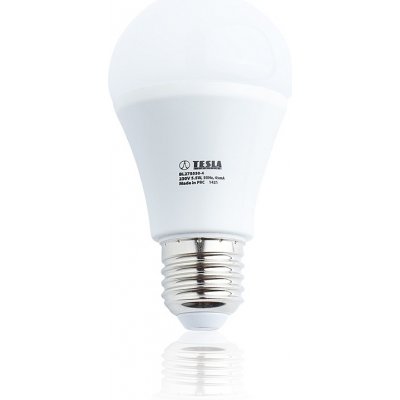 Tesla LED žárovka BULB E27 5,5W 230V 470lm 3000K Teplá bílá 160° Eco Label – Zboží Mobilmania