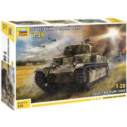 Zvezda Model Kit tank 5064 T-28 Soviet Tank 1:72