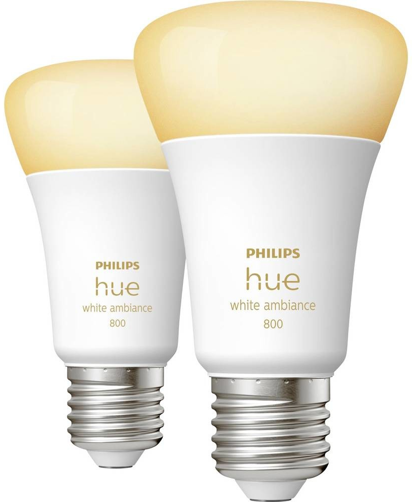 Philips Hue BT LED žárovka E27 9.5W teplá bílá 2ks chytrá LED žárovka 806 lm 2200-6500 K stmívatelná