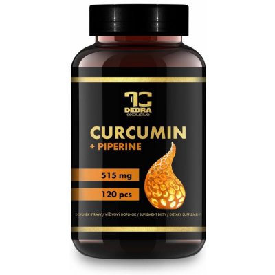Dedra Curcumin + Piperine 515 mg 120 kapslí – Hledejceny.cz