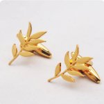 Knoflickarna.CZ manžetové knoflíčky olivová ratolest – Sleviste.cz