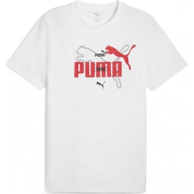 Puma Essentials LOGO LAB SUMMER TEE Pánské triko bílá – Sleviste.cz