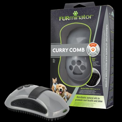 FURminator Curry COMB masážní kartáč 11 cm – Zboží Mobilmania