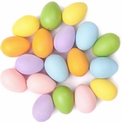 Dekorace vejce 4cm 18ks mix barev – Hledejceny.cz