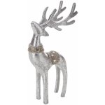 EUROFIRANY VÁNOČNÍ DEKORAČNÍ FIGURKA DEER 23CM STŘÍBRNÁ – Zboží Dáma