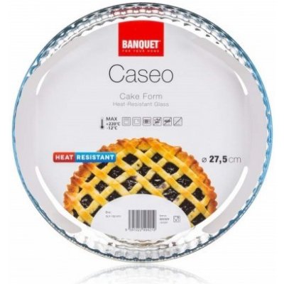 Banquet forma na koláč skleněná kulatá CASEO 27,5cm – Zboží Mobilmania