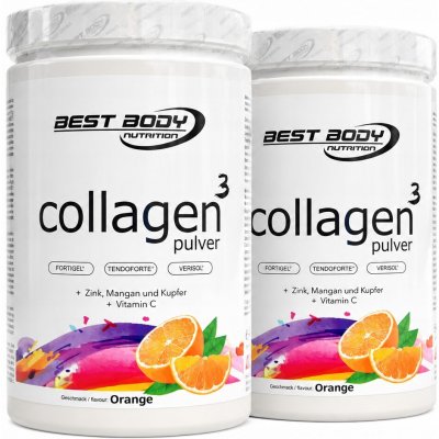 Best body nutrition Collagen 3 pulver fortigel verisol tendoforte pomeranč 450 g – Hledejceny.cz