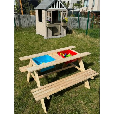 Plum Products Dřevěný piknikový stůl 2v1 – Zbozi.Blesk.cz