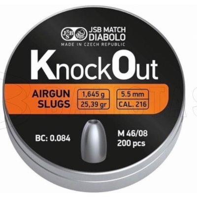 Diabolky JSB KO Slugs 5,5 mm 200 ks – Zbozi.Blesk.cz