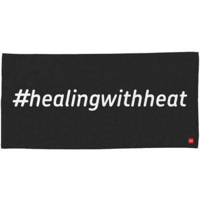 Harvia ručník #healingwithheat 90 x 170 cm černý