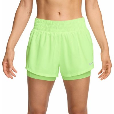 Nike dámské tenisové kraťasy Dri-Fit One 2-in-1 barely volt/reflective silver zelený – Hledejceny.cz