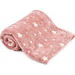 Verk Svíticí deka Soft Dreams Stars růžová 150x200 – Zboží Dáma