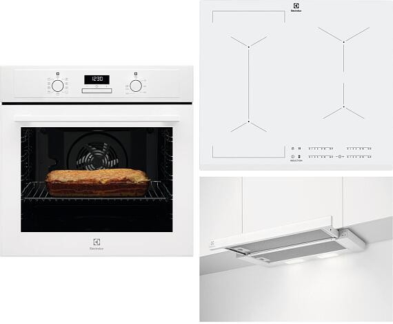 SET Electrolux 600 FLEX EOF3H70V + EIV63440BW + LFP326FW