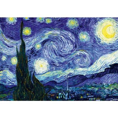 BlueBird Vincent Van Gogh Hvězdná noc 1889 2000 dílků – Zboží Mobilmania