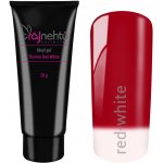 Ráj nehtů Akrylgel v tubě Thermo Red-White 30 g – Zbozi.Blesk.cz