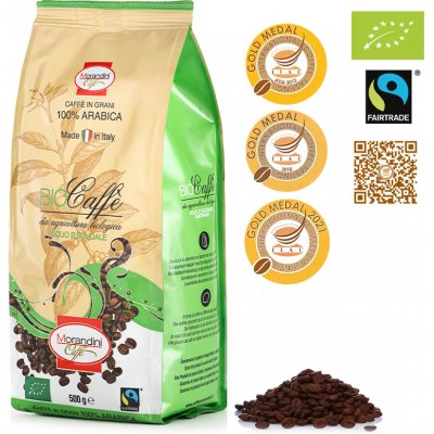 Morandini Káva Arabica BIO ORGANIC FAIRTRADE zrnková 0,5 kg – Hledejceny.cz