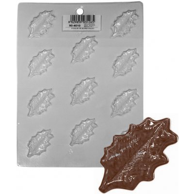 Martellato Forma na čokoládu PE (listy cesmíny) 11 tvarů/forma – Zboží Mobilmania
