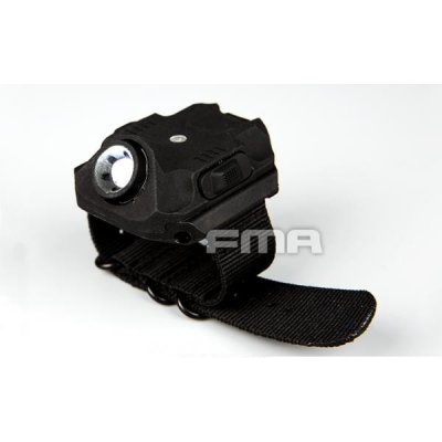FMA USB LED svítilna na zápěstí (240 lumen nylon Černá – Zboží Mobilmania