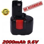 TopTechnology BAT048, BAT100 2000mAh 9,6V Ni-MH pro Bosch 32609, PSR 960 - neoriginální – Sleviste.cz