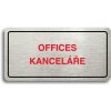 Piktogram Accept Piktogram "OFFICES - KANCELÁŘE" (160 × 80 mm) (stříbrná tabulka - barevný tisk)