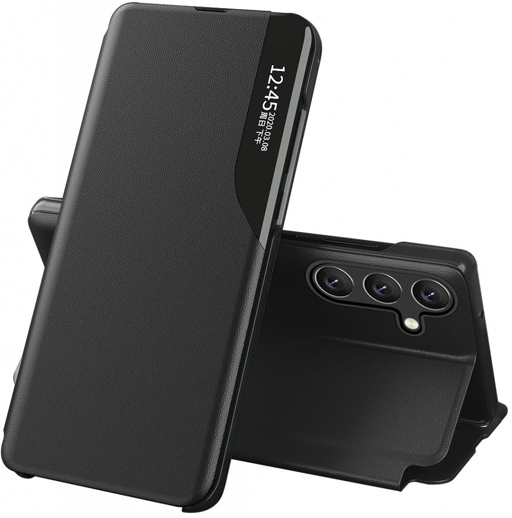 Pouzdro Beweare View z eco kůže Samsung Galaxy A14 / A14 5G - černé