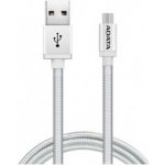 ADATA AMUCAL-100CMK-CSV Micro USB, 1m, stříbrný – Zboží Mobilmania