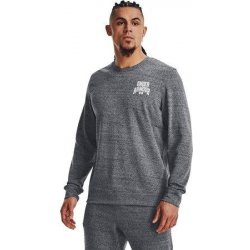 Under Armour mikina Rival Terry Graphic Crew pitch gray full heather