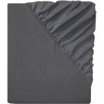 Livarno Home Napínací prostěradlo z jemného flanelu 140-160x200 tmavě šedé – Sleviste.cz