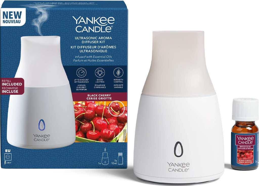 Yankee Candle Ultrasonic difuzér Black Cherry 100 ml od 263 Kč Heureka.cz