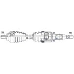 NTY Poloosa pravá FORD FOCUS II 2.5ST 2005-12 1477841 4N513B436XK RM4N513B436XK | Zboží Auto