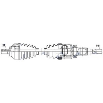 NTY Poloosa pravá FORD FOCUS II 2.5ST 2005-12 1477841 4N513B436XK RM4N513B436XK | Zboží Auto