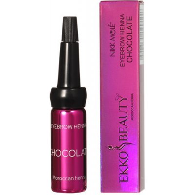 Nikk Mole EKKOBEAUTY henna na obočí Chocolate 5 ml – Zboží Dáma