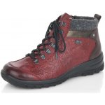 Rieker polokozačky L4655-35 Vino / Schwarz – Zboží Dáma