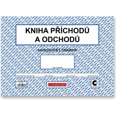 Optys 1269 Kniha příchodů a odchodů 32 listů – Zboží Dáma