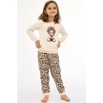 Dívčí pyžamo CORNETTE PANTHER béžová – Zboží Dáma