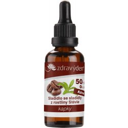 Zdravý den Stevia kapky Káva 50 ml