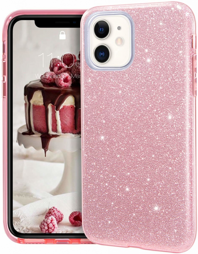 Pouzdro Forcell SHINING Case Apple iPhone 11 růžové
