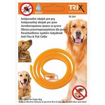 Trixline Antiparazitní voděodolný obojek pro psy TR 264 33 cm od 59 Kč -  Heureka.cz