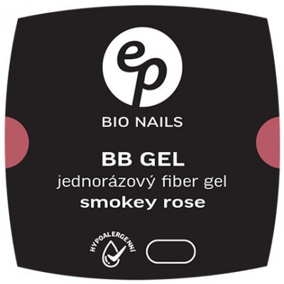BIO nails BB Fiber SMOKEY ROSE jednofázový hypoalergenní gel 15 ml