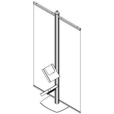 A-Z Reklama CZ Freestand stojan 2 x držák banneru 60 cm 2 x boční kapsa na letáky A4 – Sleviste.cz