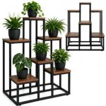 Gardlov 27789 Stojan na květiny 67 x 34,5 x 51 cm hnědý – Sleviste.cz