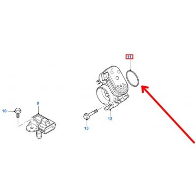 Těsnění škrtící klapky Ford Mondeo – Zbozi.Blesk.cz