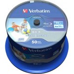 Verbatim BD-R SL 25GB 6x, printable, spindle, 50ks (43812) – Hledejceny.cz