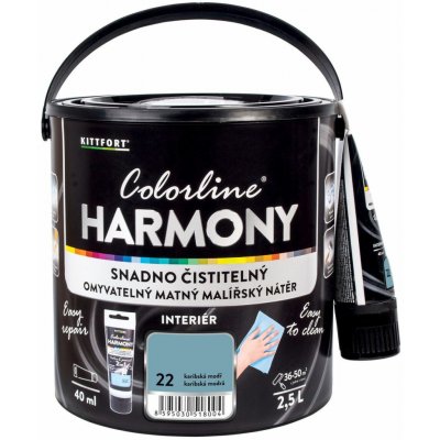 KITTFORT Colorline HARMONY 2,5 l karibská modř matná – Hledejceny.cz
