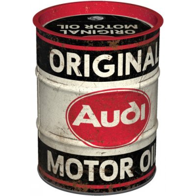 Postershop Plechová kasička barel: Audi Original Motor Oil – Sleviste.cz