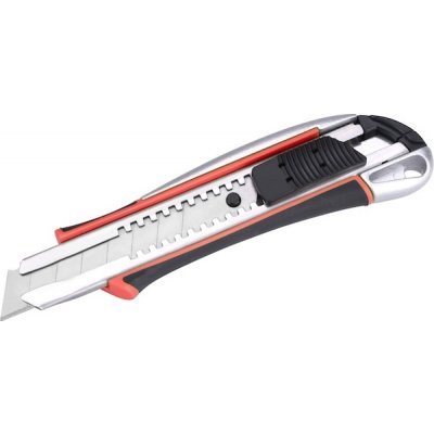 EXTOL PREMIUM 8855024 nůž ulamovací kovový s výstuhou, 18mm Auto-lock – Zboží Mobilmania